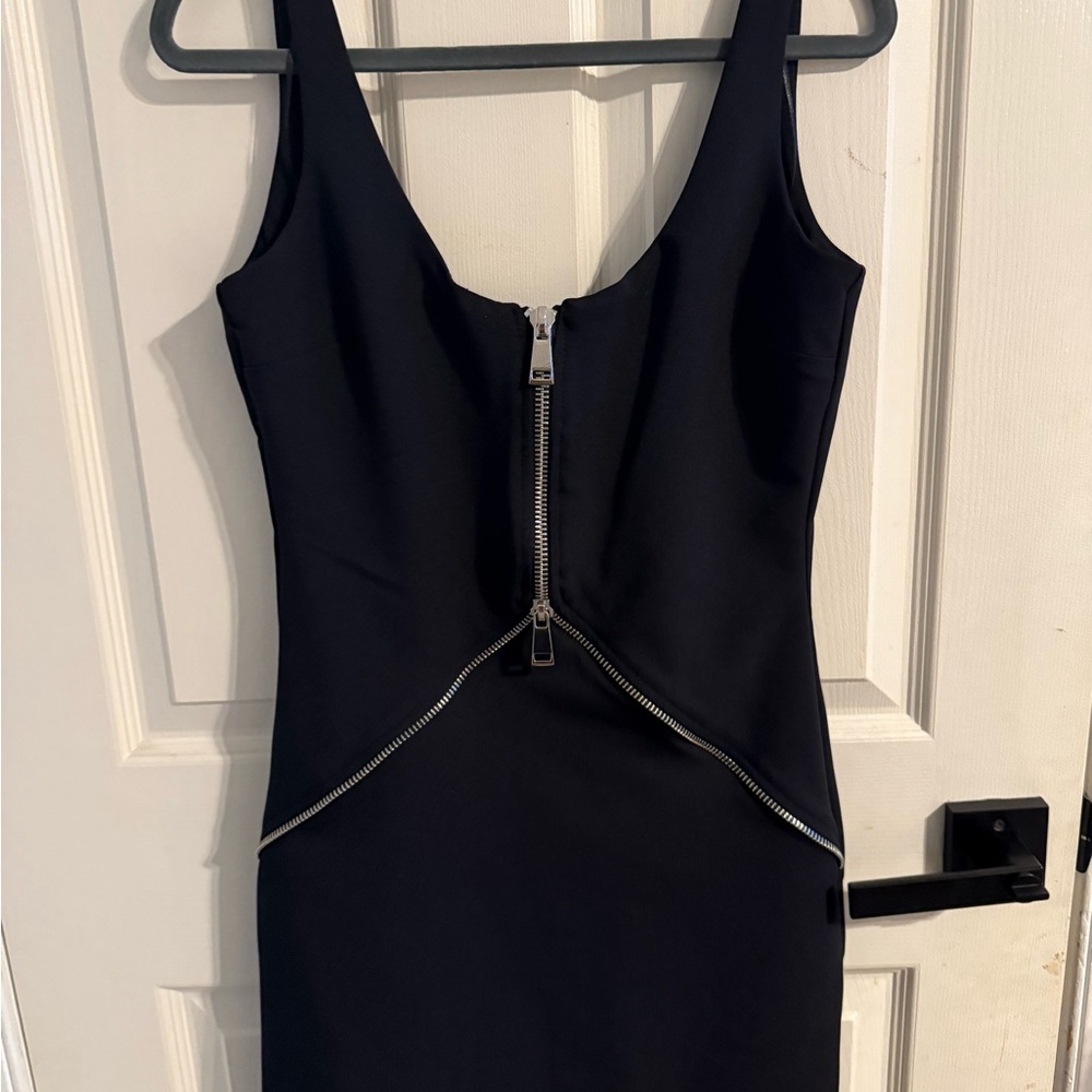 Zara Black Zipper Dress